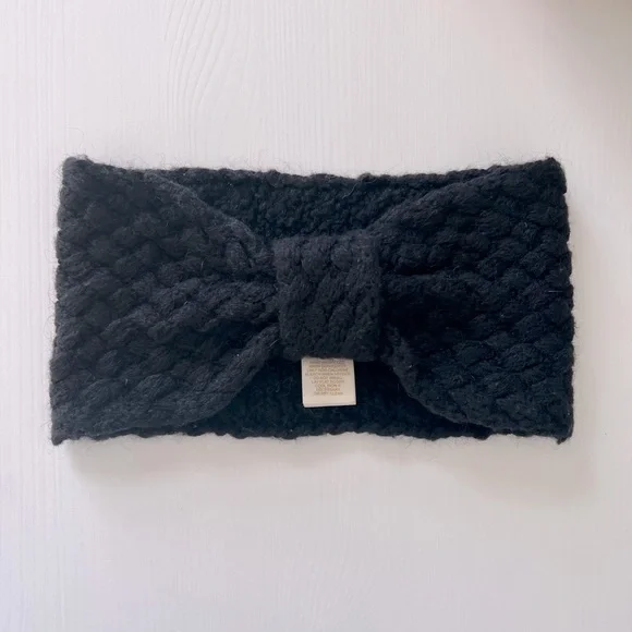 Kate‎ Spade New York Pink Ribbed Knit Bow Headband Ear Warmer Wool Blend NWT kate spade new york Wool Blend Pink Hats for Women for sale  main image 3